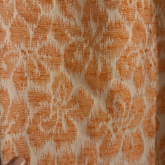 Trina Turk orange and white fitted short dress size 8 - Picture 4 of 11